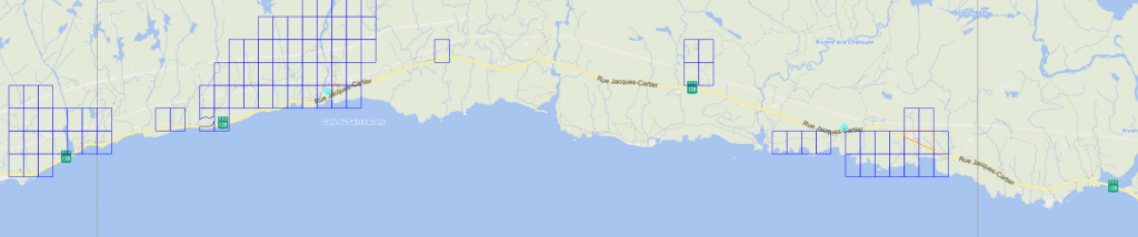 Claims miniers entre la rivière Bouleau et la rivière Sheldrake